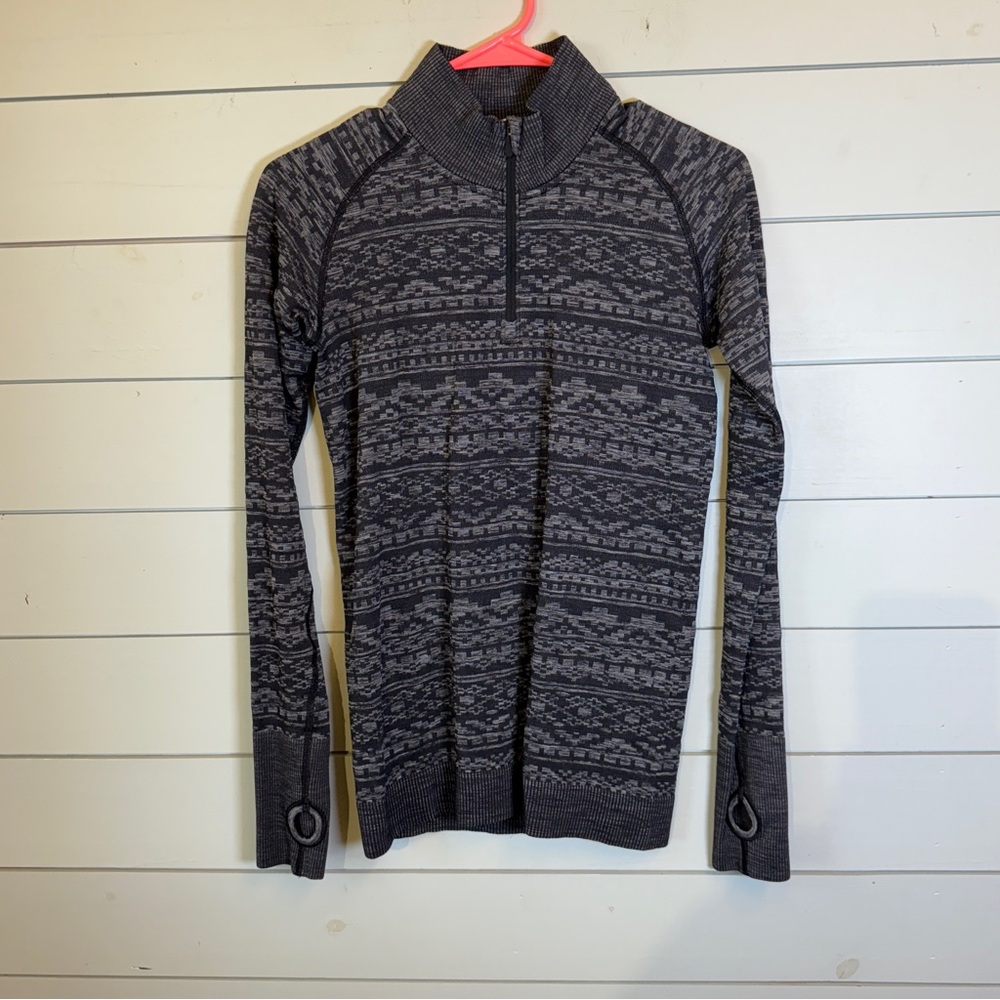 Lululemon rest less 1/4 zip top long sleeve women's size 6
